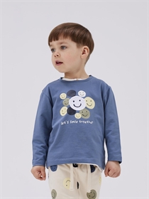 NAME IT Langærmet Bluse Shine China Blue